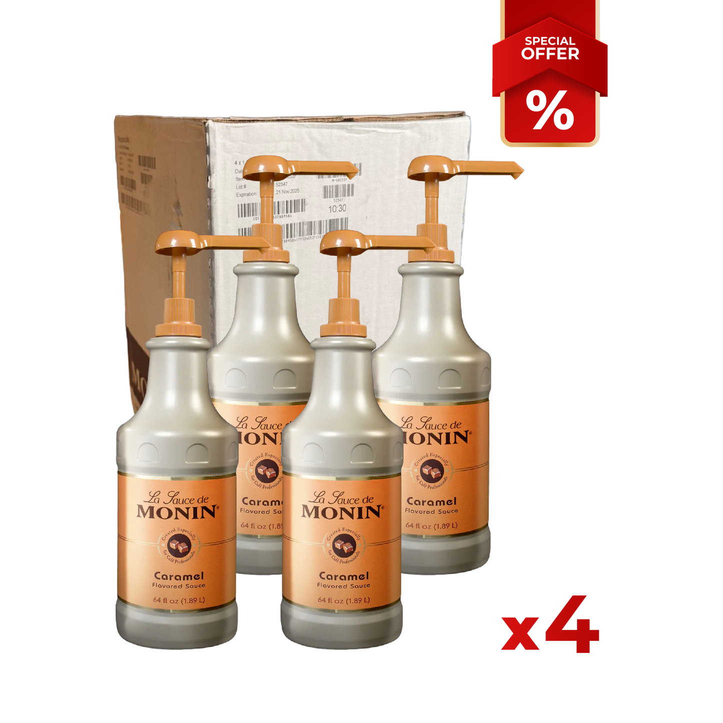 Sauce Topping Caramel MONIN, 64oz/1,89L