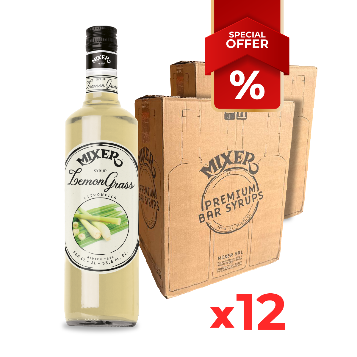Sirops de citronnelle MIXER, 1L