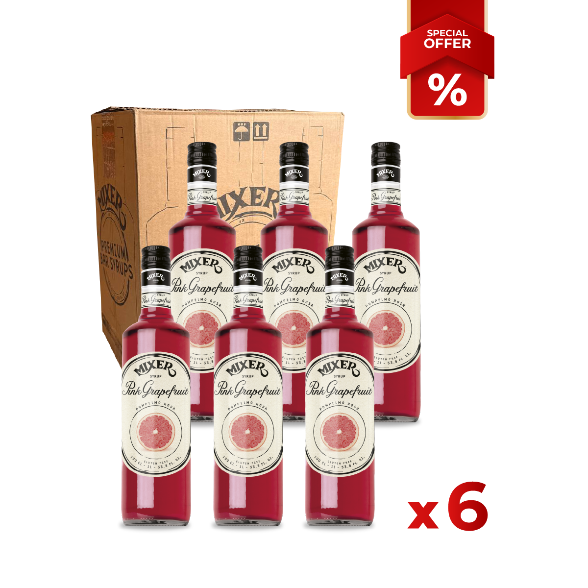 Pink Grapefruit Syrup MIXER, 1L