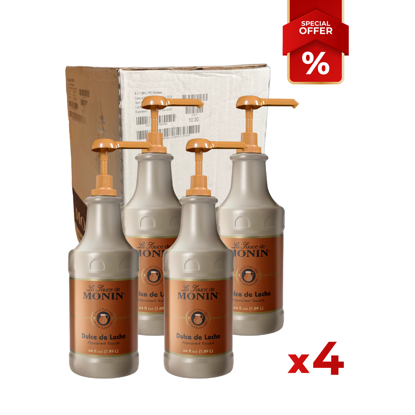 Sauce Topping Dulce de Leche MONIN, 64oz/1,89L