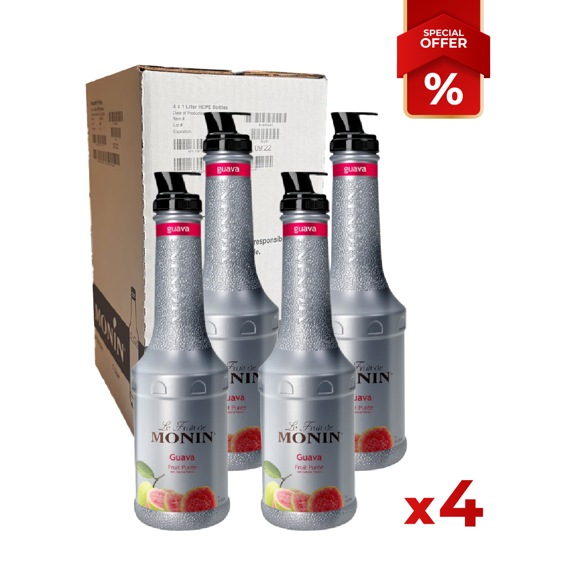 Guava Syrup puree MONIN, 1L B2B