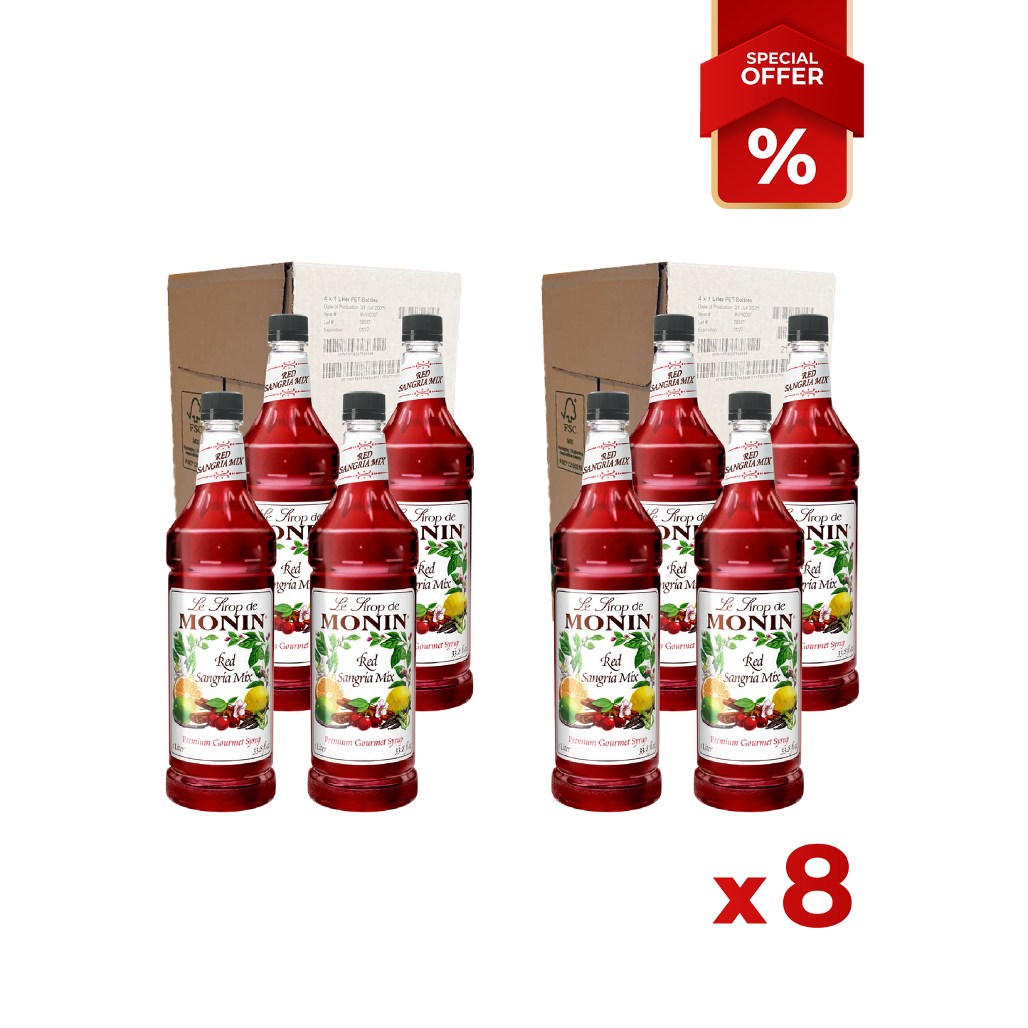 Sangria Red Mix MONIN, 1L