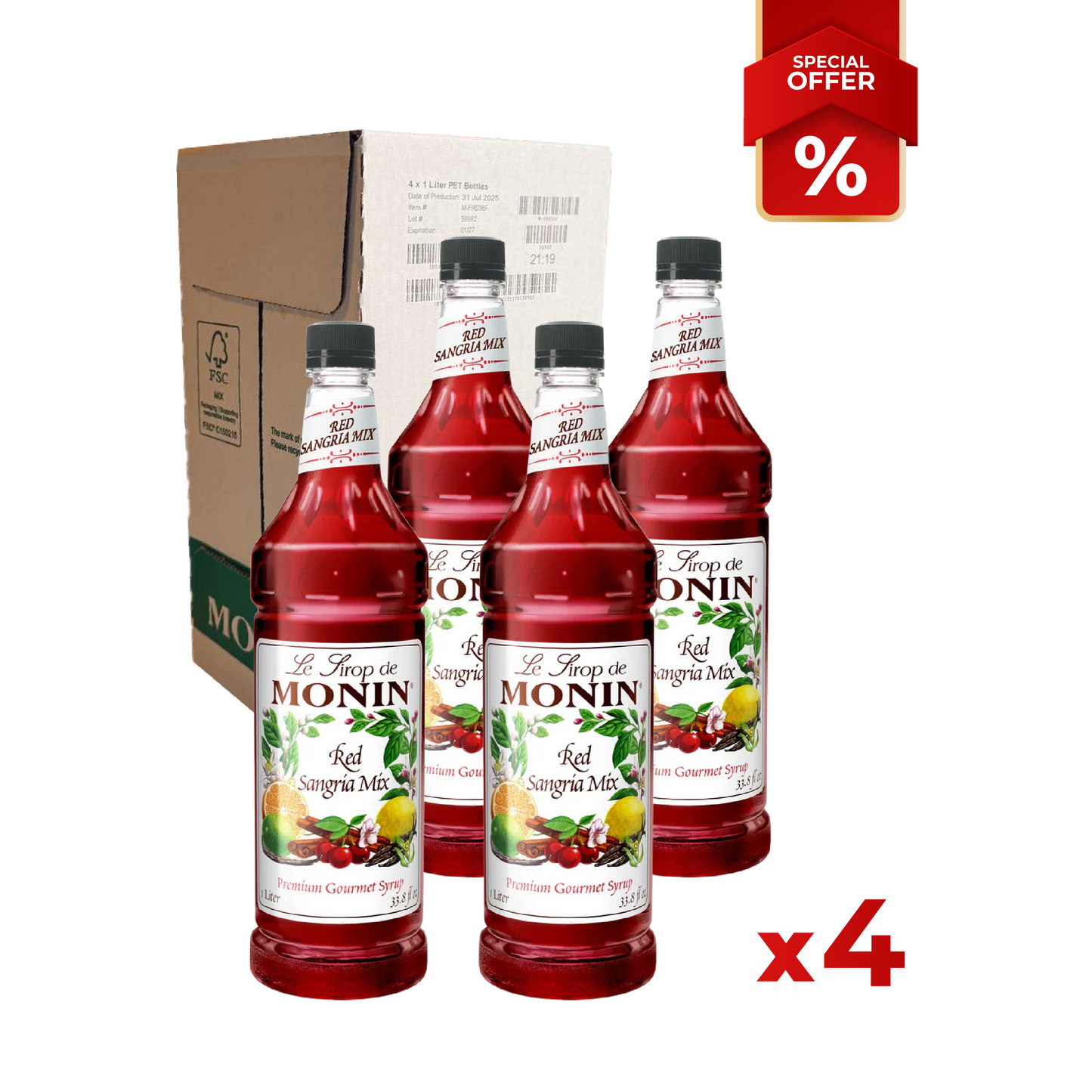 Sangria Red Mix MONIN, 1L