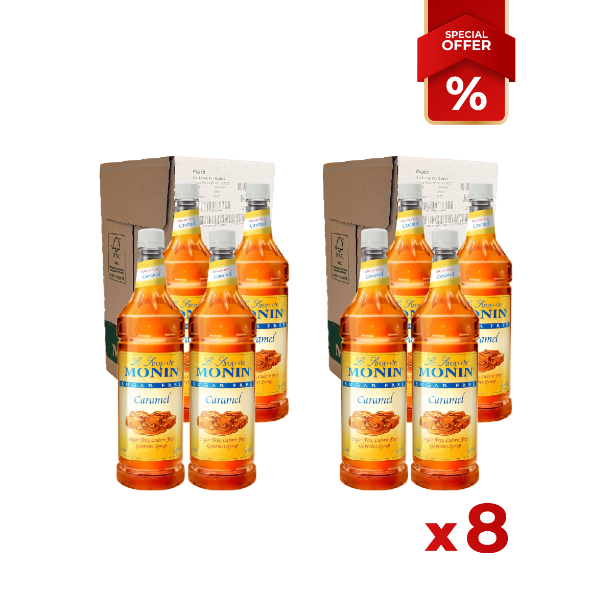 Caramel Syrup Sugar Free MONIN, 1L