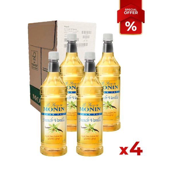 Vanilla French Syrup Sugar Free MONIN, 1L