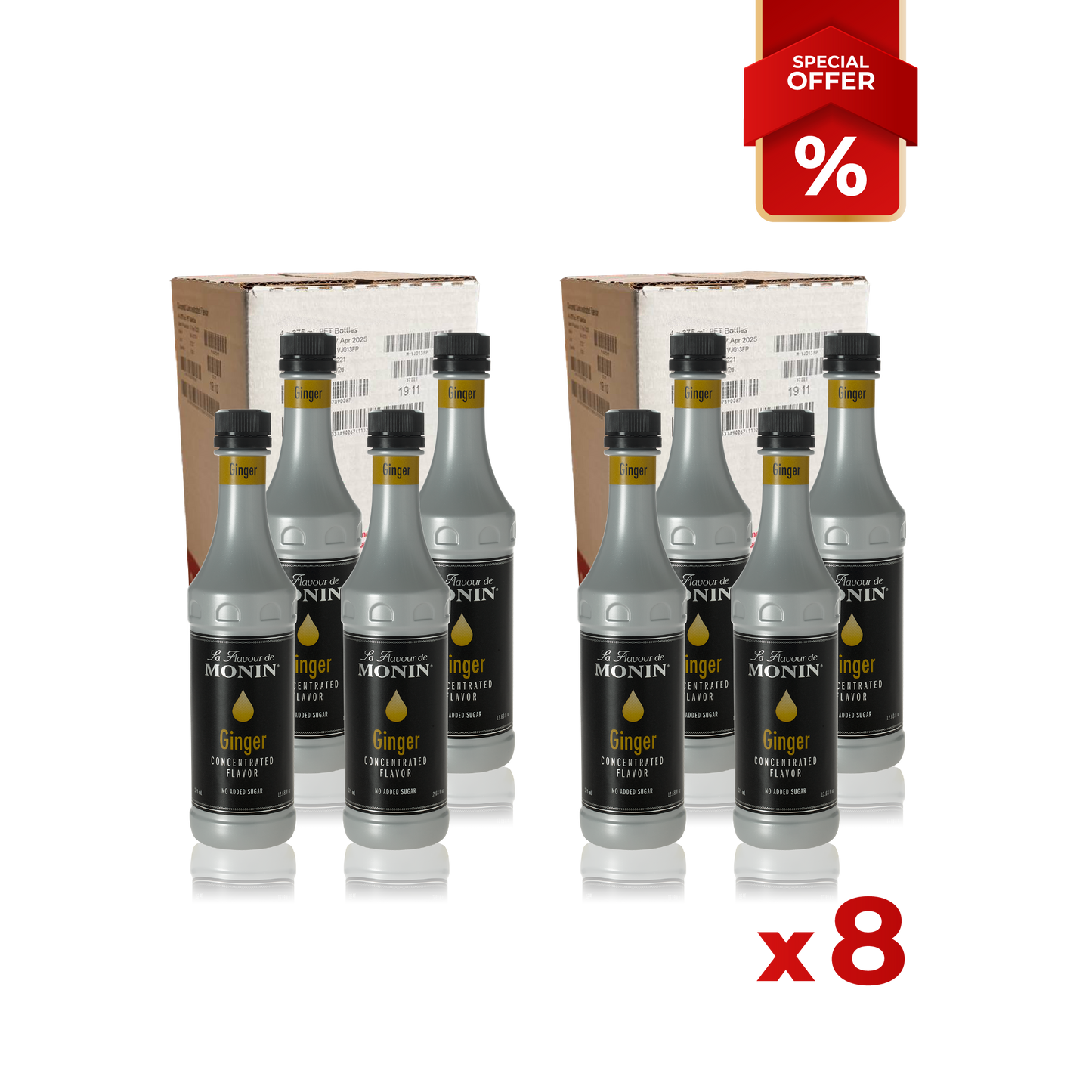 Ginger Fruit Flavor Concentrated MONIN, 375 ml