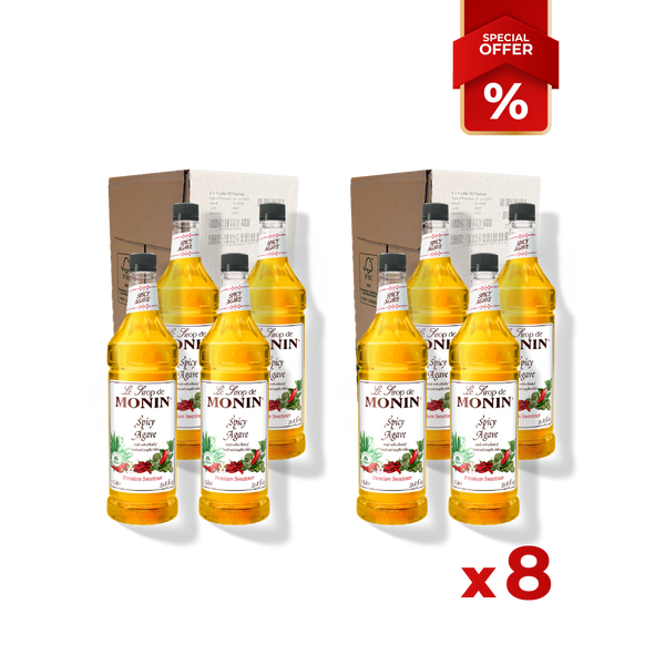 Sirop de sucralose épicé à l'agave MONIN, 1L