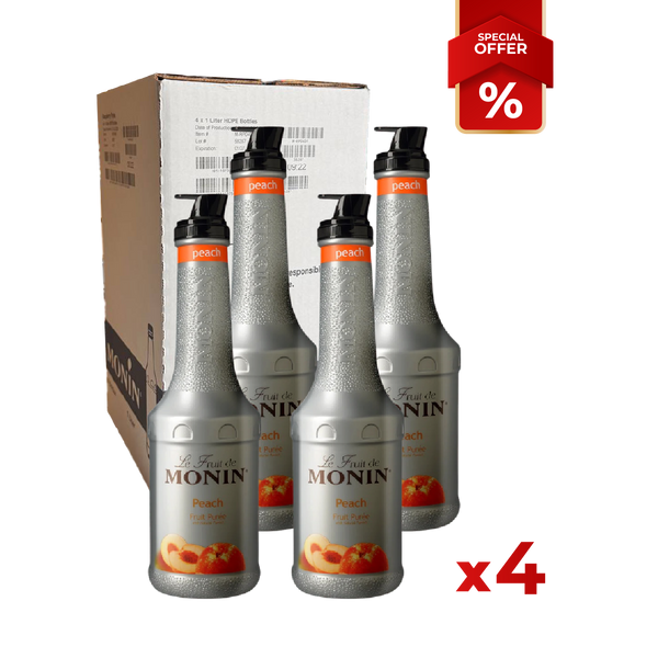 Peach Syrup puree MONIN, 1L B2B