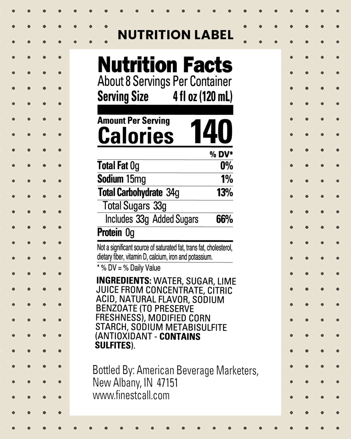 Mojito Mix FINEST CALL, 1L