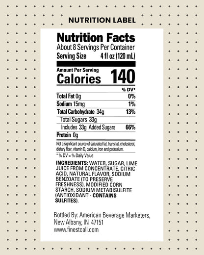 Mojito Mix FINEST CALL, 1L