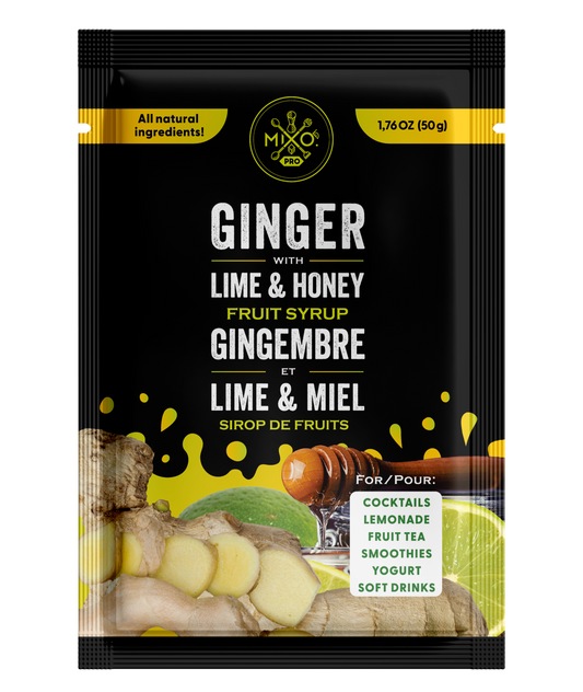 Photo of Ginger.Lime&Honey Fruit Syrup MIXO.pro, 20x50g