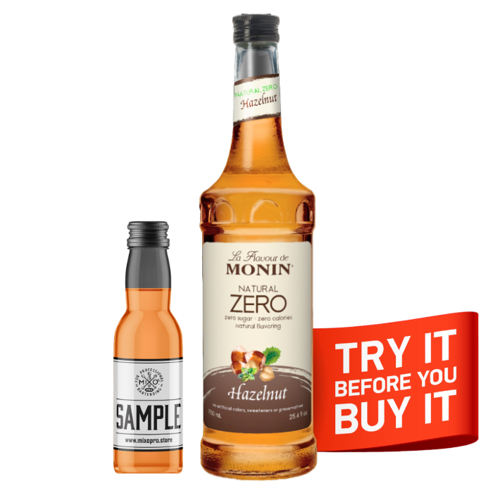 Hazelnut Syrup Zero Calorie MONIN, 1L