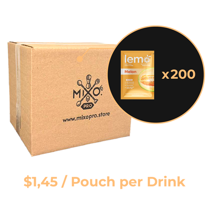 Melon Syrup LEMO, Box of 15 pouches x 45ml