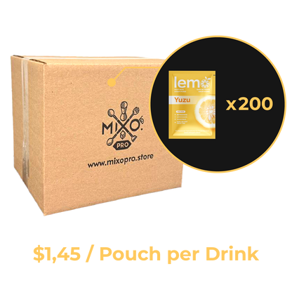 Yuzu Syrup LEMO, Carton of 12 boxes of 15 pouches x 45ml