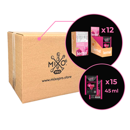 Dragon fruit Syrup LEMO, Box of 15 pouches x 45ml