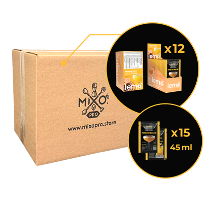Passion fruit Syrup LEMO, Box of 15 pouches x 45ml