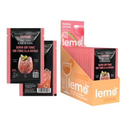 Guava Syrup LEMO, Box of 15 pouches x 45ml