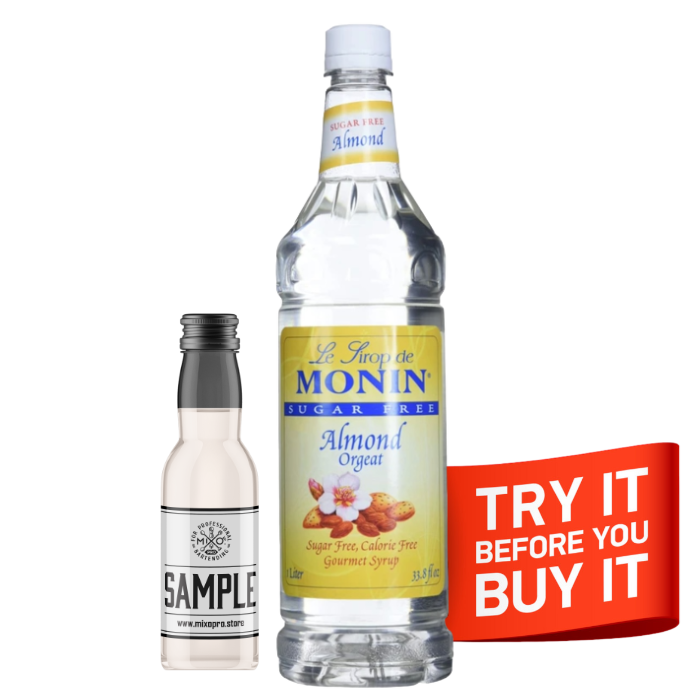 Almond (Orgeat) Syrup Sugar Free MONIN, 1L