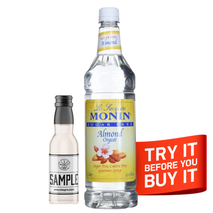 Almond (Orgeat) Syrup Sugar Free MONIN, 1L