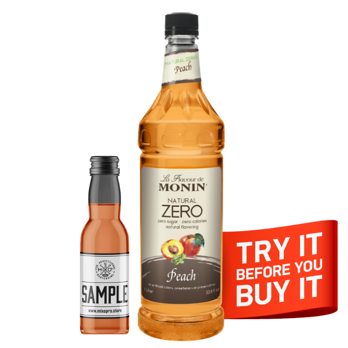 Peach Syrup Zero Calorie MONIN, 1L