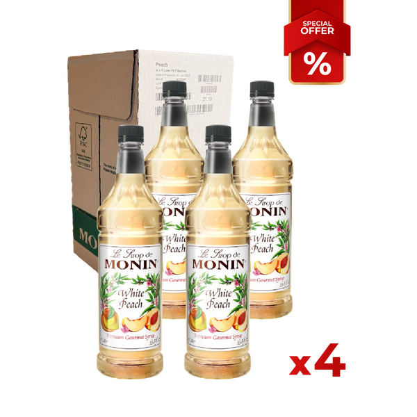 Sirop de Pêche Blanche MONIN, 1L