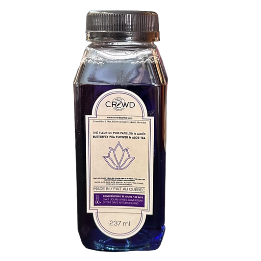 Photo of Butterfly pea flower & Aloe tea Juice Crowd, 32oz, 946ml