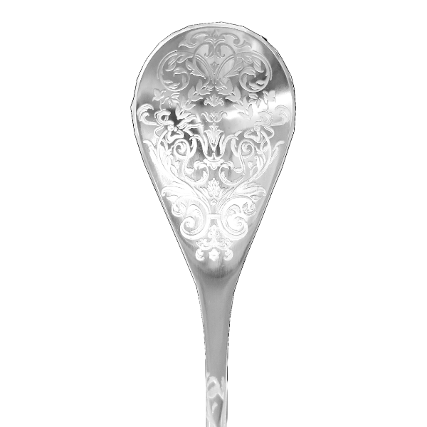 Floral Teardrop Bar Spoon 300mm - Stainless Steel