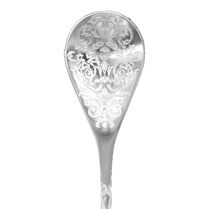 Floral Teardrop Bar Spoon 300mm - Stainless Steel