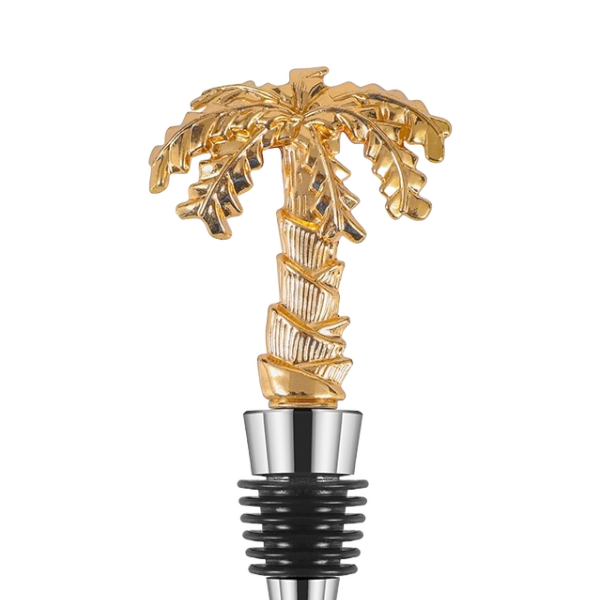 Coconut Tree Wine Stopper - Copper Plated