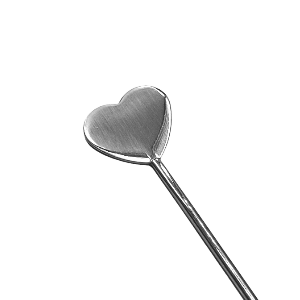 Heart-shape Cocktail Picks - Silver Top