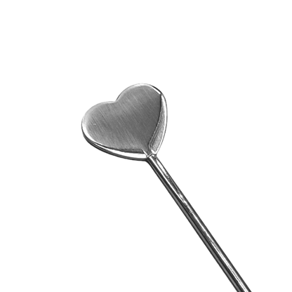 Heart-shape Cocktail Picks - Silver Top