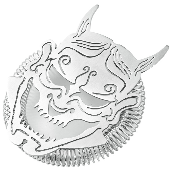 Oni Hannya Demon Cocktail Strainer - Stainless Steel