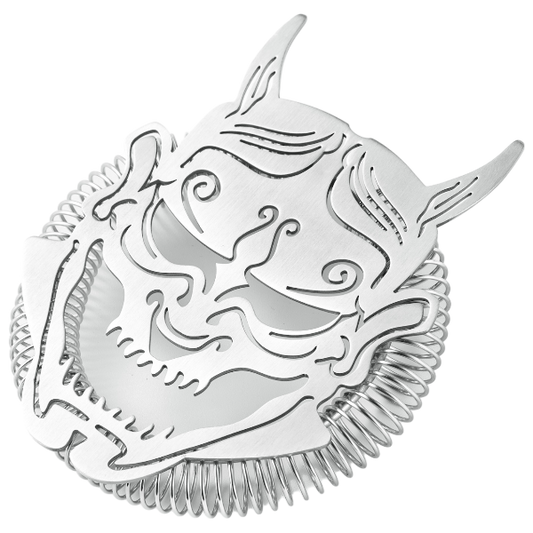 Oni Hannya Demon Cocktail Strainer - Stainless Steel