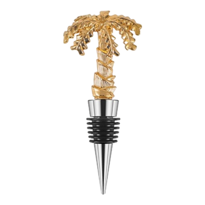 Coconut Tree Wine Stopper - Copper Plated