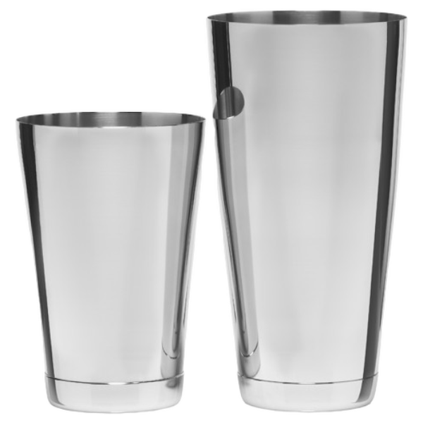 Boston Cocktail Shaker 28&18oz - Stainless Still Tin on Tin