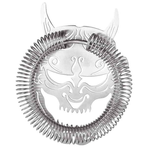 Oni Hannya Demon Cocktail Strainer - Stainless Steel