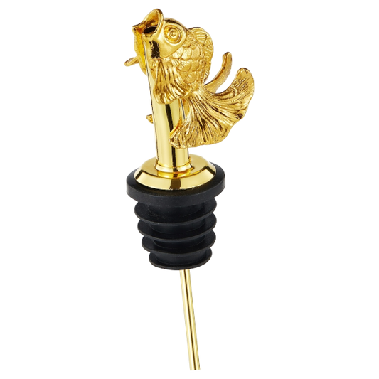 Goldfish Freeflow Pourer - Gold Plated