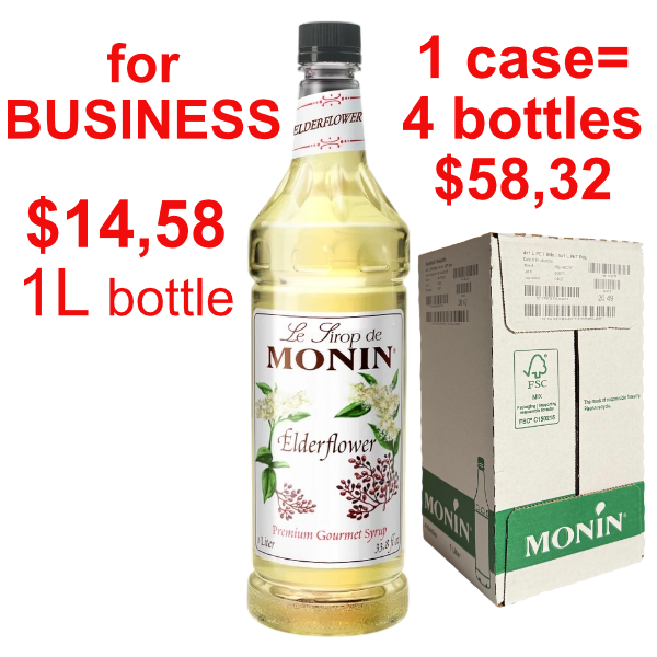 Elderflower Syrup MONIN, B2B bundle