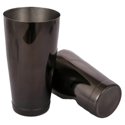 Boston Cocktail Shaker 28&18oz - Gun Metal Black Plated Tin on Tin