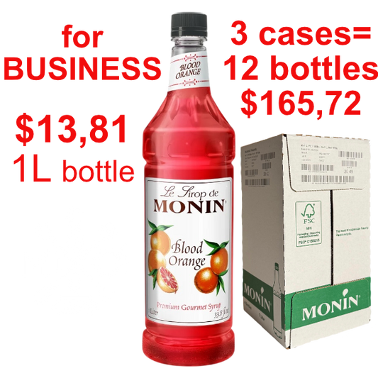 Blood Orange Syrup MONIN, B2B bundle