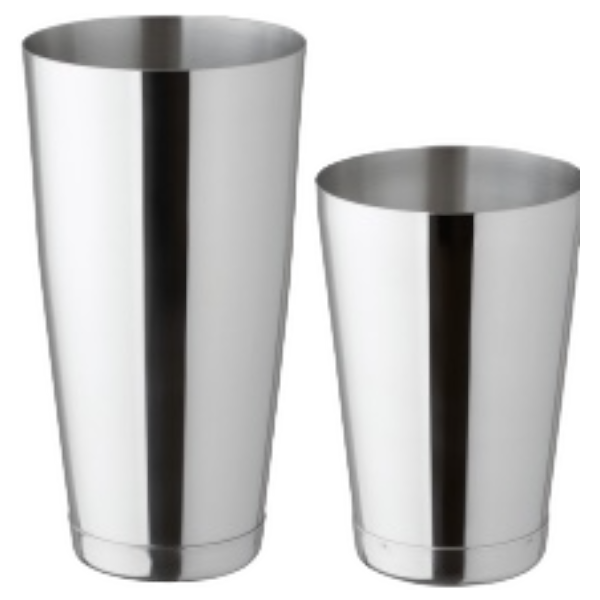 Boston Cocktail Shaker 28&18oz - Stainless Still Tin on Tin