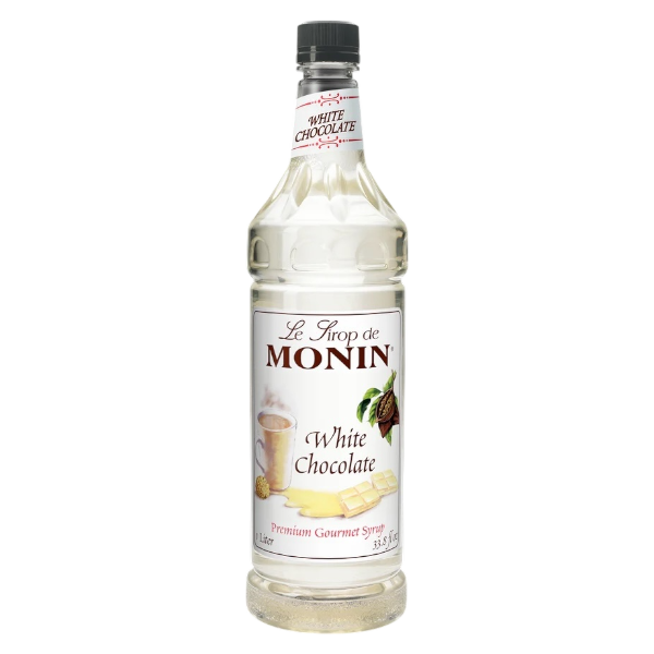Chocolate White Syrup MONIN, Box of 4 - $14,25/pc
