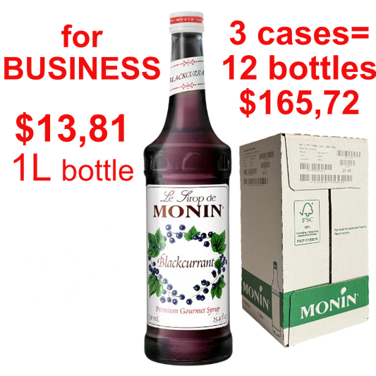 Blackcurrant Syrup MONIN, B2B bundle