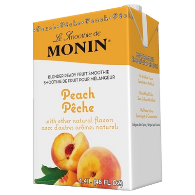 Pêche Smoothie Mélange MONIN, Boîte de 4/1,4L