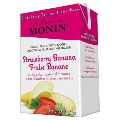 Fraise Banane  Smoothie Mélange MONIN, Boîte de 4/1,4L