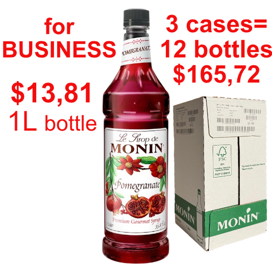 Pomegranate Syrup MONIN, B2B bundle
