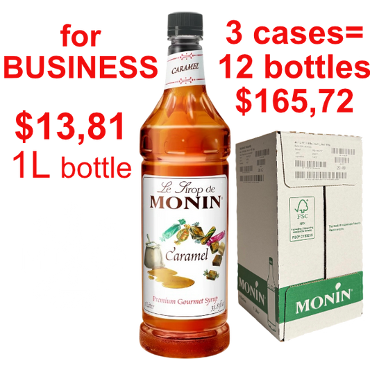 Caramel Syrup MONIN, B2B bundle