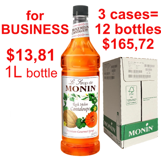 Melon Rock Cantaloup Syrup MONIN, B2B bundle