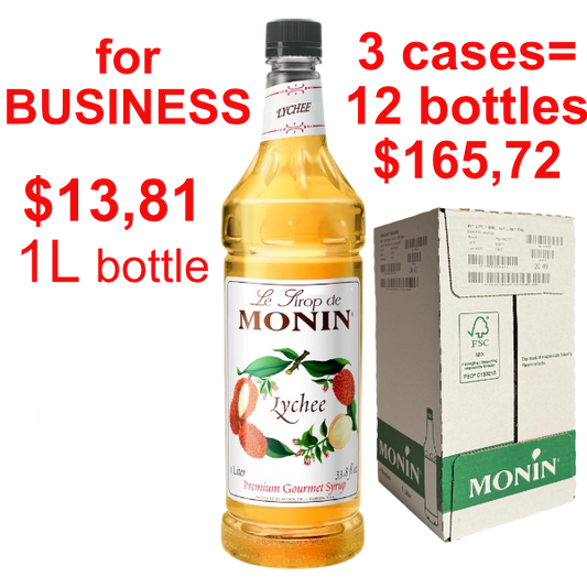 Lychee Syrup MONIN, B2B bundle