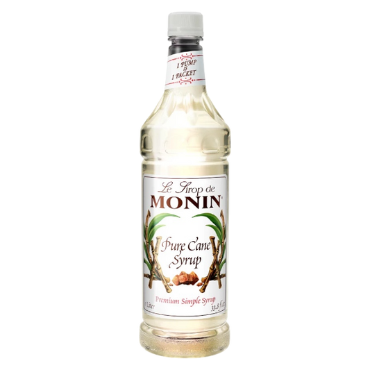 Canne Pure Sirop Édulcorant MONIN, caisse de 4x1L